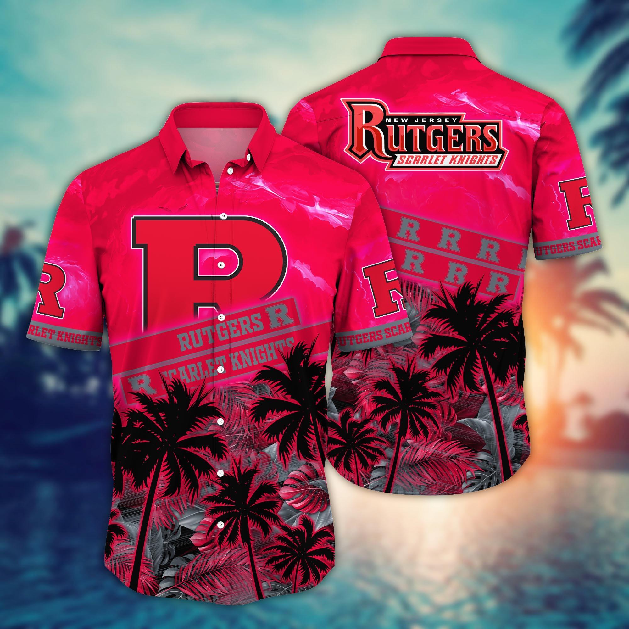 Rutgers Scarlet Knights NCAA Flower Hawaii Shirt For Fans Ver 20