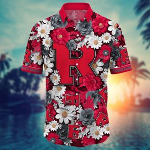 Rutgers Scarlet Knights NCAA Flower Hawaii Shirt For Fans Ver 21
