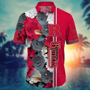 Rutgers Scarlet Knights NCAA Flower Hawaii Shirt For Fans Ver 23