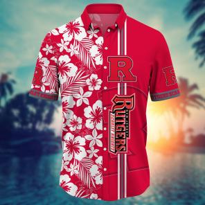 Rutgers Scarlet Knights NCAA Flower Hawaii Shirt For Fans Ver 25