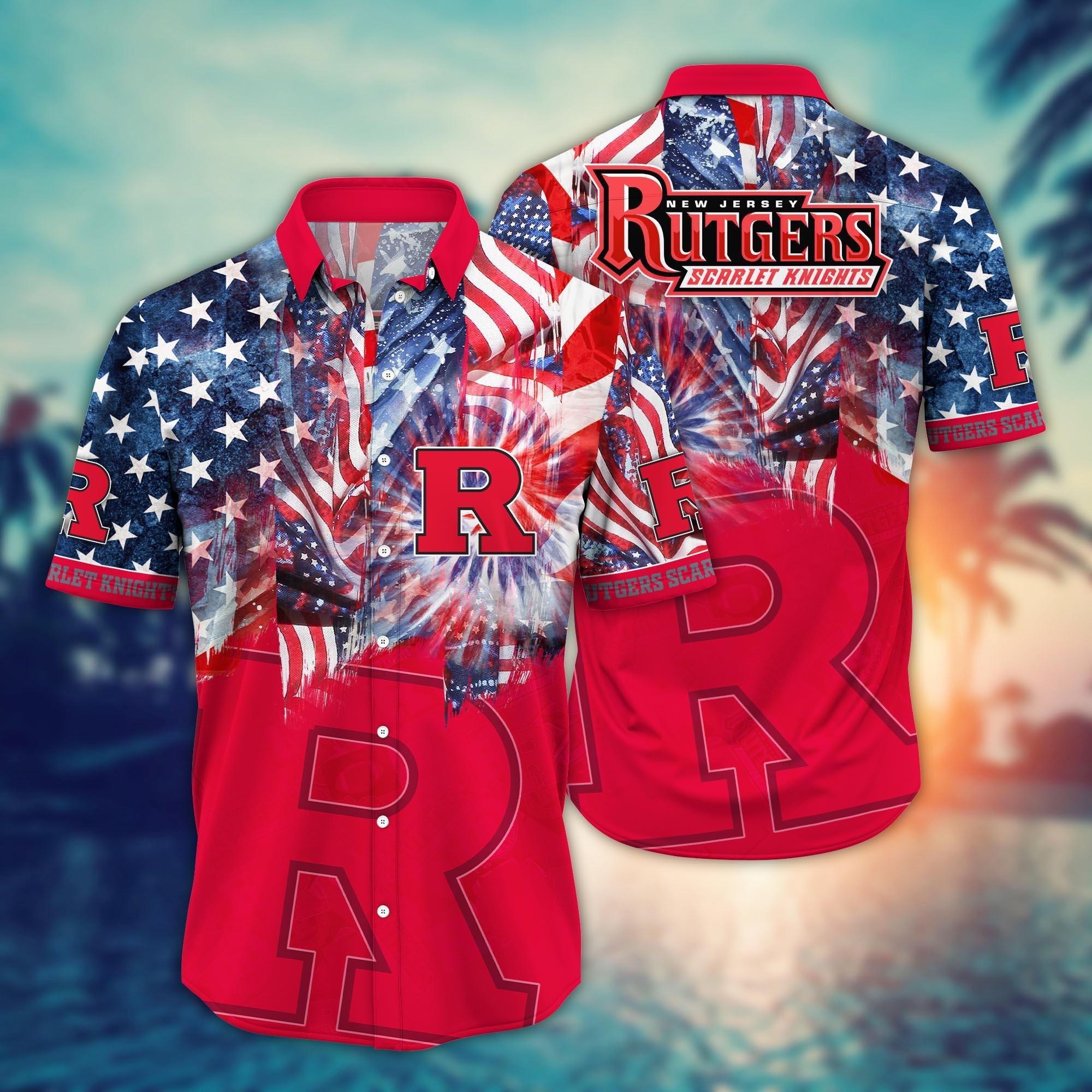 Rutgers Scarlet Knights NCAA Flower Hawaii Shirt For Fans Ver 29