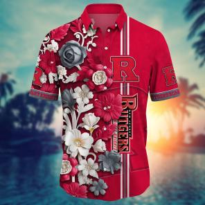 Rutgers Scarlet Knights NCAA Flower Hawaii Shirt For Fans Ver 36