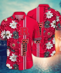 Rutgers Scarlet Knights NCAA Flower Hawaii Shirt For Fans Ver 5