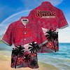 Rutgers Scarlet Knights NCAA Palm Tree Pattern Hawaii Shirt For Sports Fans