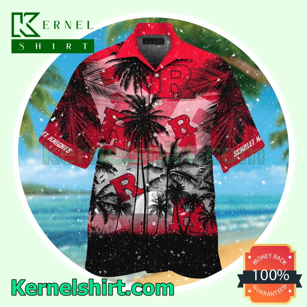 Rutgers Scarlet Knights Summer Hawaiian Shirt for NCAA Fans