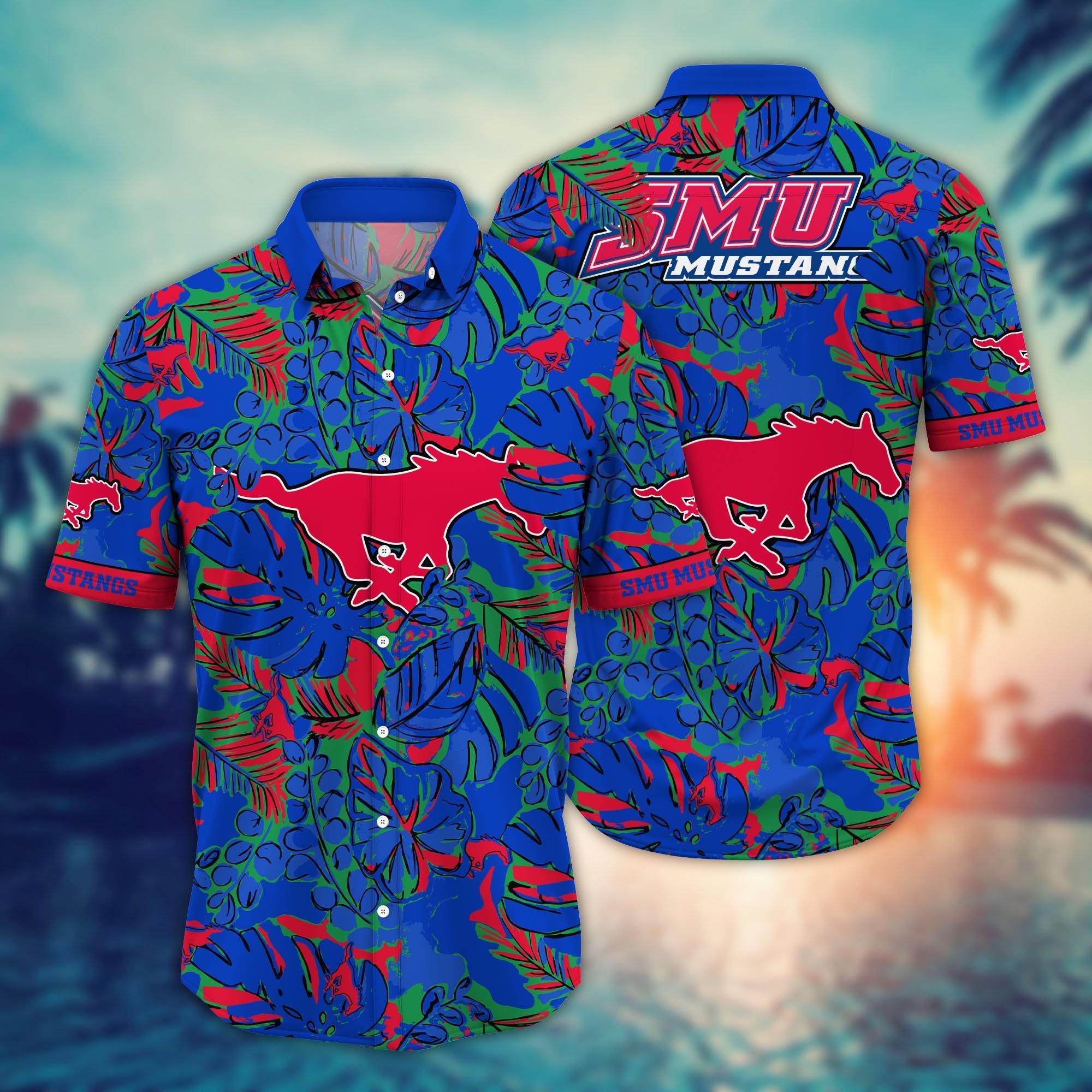 SMU Mustangs NCAA Flower Hawaii Shirt For Fans Ver 13