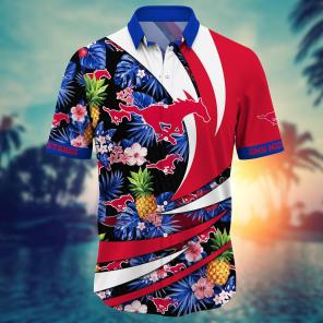 SMU Mustangs NCAA Flower Hawaii Shirt For Fans Ver 15