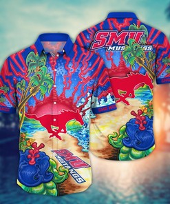 SMU Mustangs NCAA Flower Hawaii Shirt For Fans Ver 18