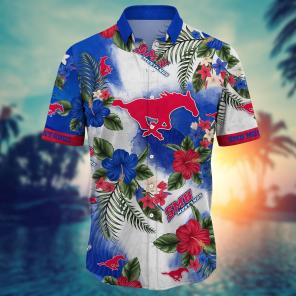 SMU Mustangs NCAA Flower Hawaii Shirt For Fans Ver 28