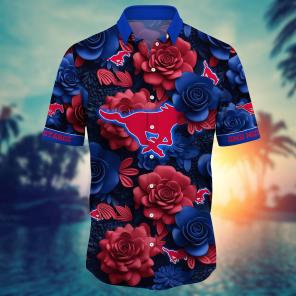SMU Mustangs NCAA Flower Hawaii Shirt For Fans Ver 3
