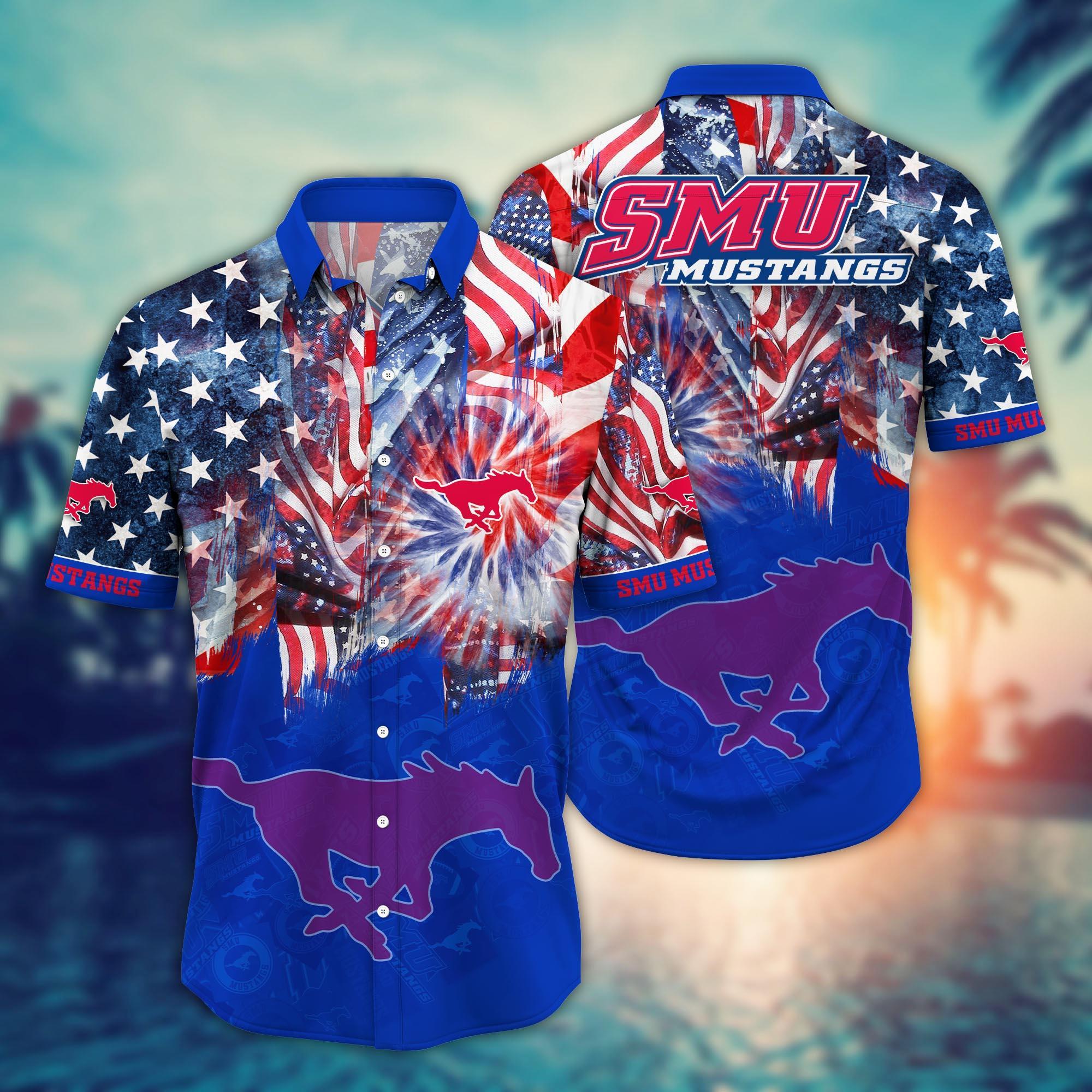 SMU Mustangs NCAA Flower Hawaii Shirt For Fans Ver 31