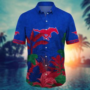 SMU Mustangs NCAA Flower Hawaii Shirt For Fans Ver 4