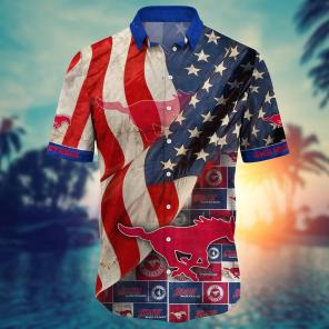 SMU Mustangs NCAA Flower Hawaii Shirt For Fans Ver 6