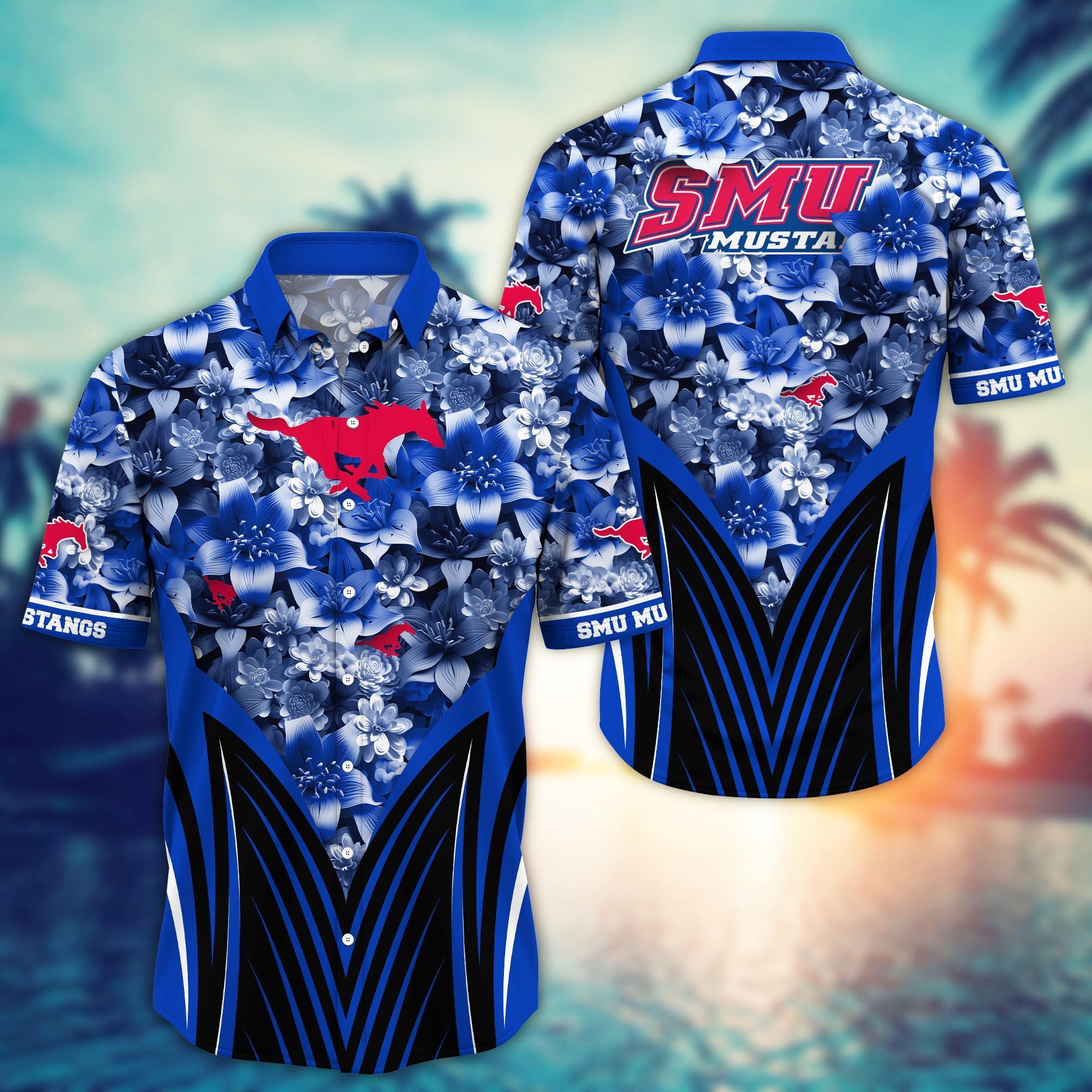 SMU Mustangs NCAA Hawaiian Shirt, Aloha Shirt Ver 1