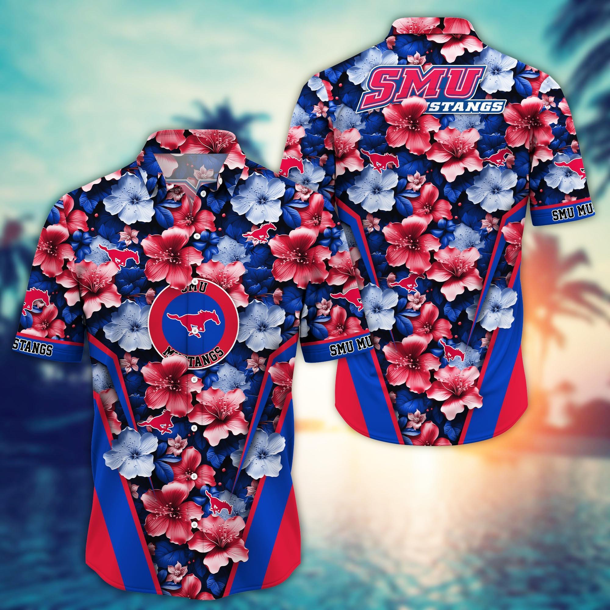 SMU Mustangs NCAA Hawaiian Shirt, Aloha Shirt Ver 2