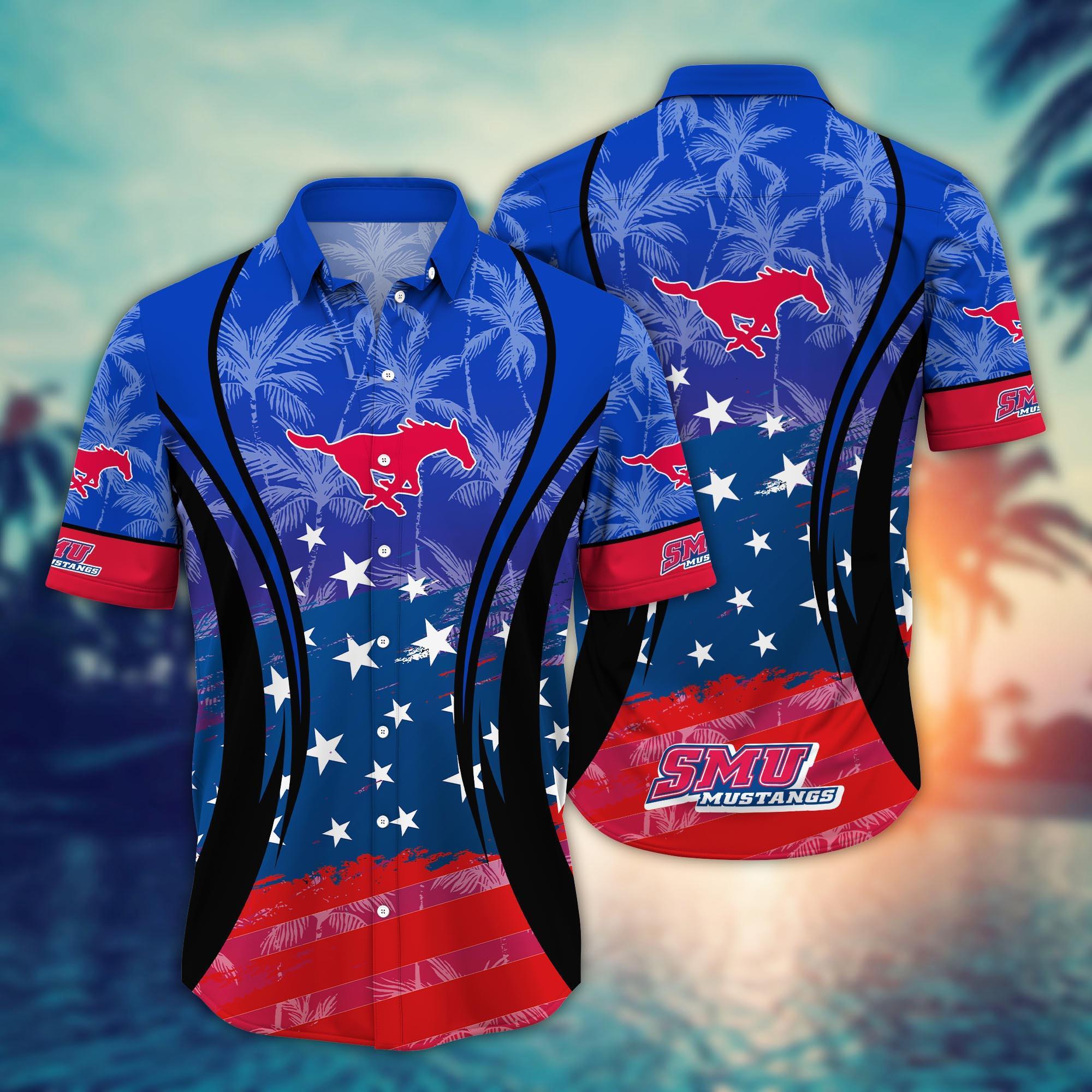 SMU Mustangs NCAA Hawaiian Shirt For Fans