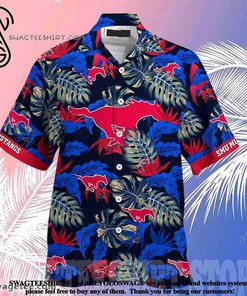 SMU Mustangs Stress Blessed Obsessed Summer Beach Hawaiian Shirt