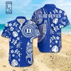 Samoan Print Duke Blue Devils Hawaiian Shirt for Football Fans