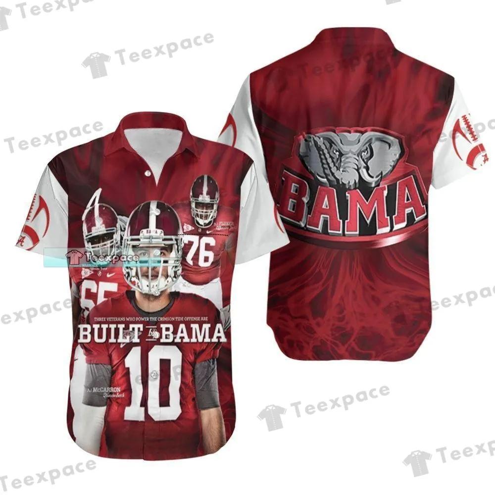 Set Your Heart on Fire with Alabama Crimson Tide The Three Fire Hawaiian Shirt