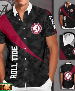 Short Sleeve Alabama Crimson Tide Hawaiian Shirt for Summer Days