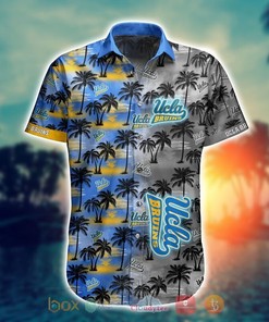 Short Sleeve Coconut Print NCAA Ucla Bruins Hawaiian Shirt