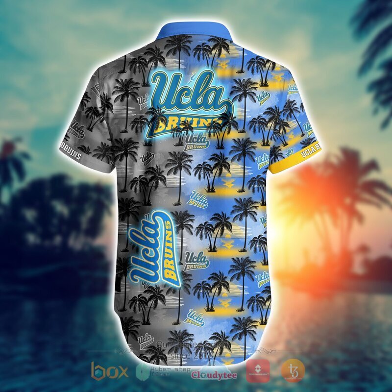 Short Sleeve Coconut Print NCAA Ucla Bruins Hawaiian Shirt