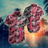 Short Sleeve Coconut Print Washington State Cougars Hawaiian Shirt 