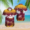 Short Sleeve Hawaiian Shirt and Shorts Set for Men, Arizona Cardinals Themed 