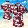 Show Your Arkansas Razorbacks Love with Logo Flower Pattern Hawaiian Shirt