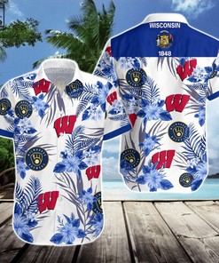 Show Your Badgers Love with Milwaukee Brewers Hawaiian Shirt