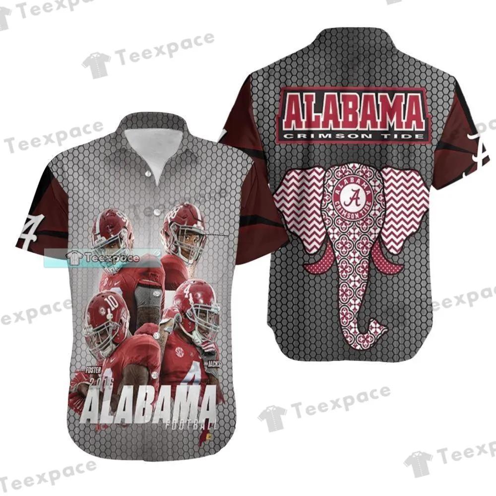 Show Your Love for Alabama Crimson Tide with Hexagon Pattern Hawaiian Shirt