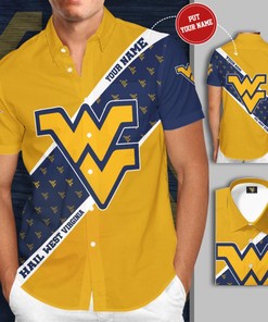 Show Your Love for West Virginia Mountaineers with NCAA Hawaiian Shirt for Men
