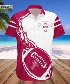 Show Your Temple Owls Love with NCAA Hawaiian Shirt