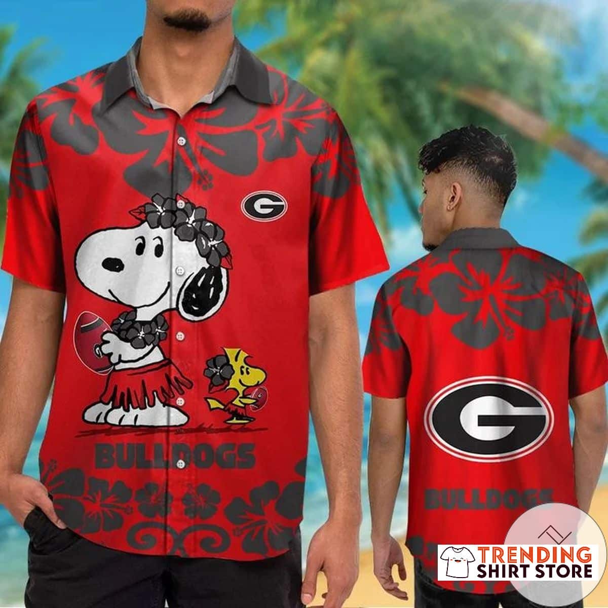Snoopy Georgia Bulldogs UGA Hawaiian Shirt - Cool Gift