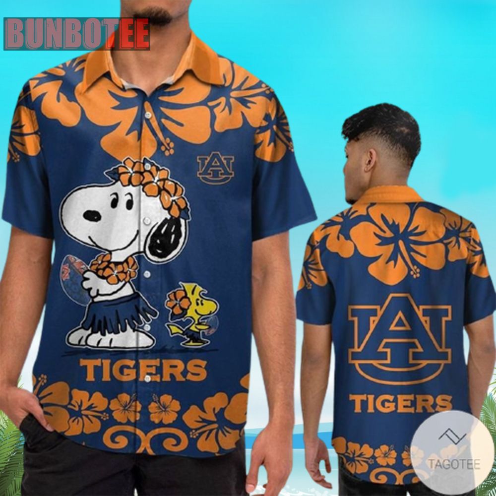 Snoopy Hawaiian Shirt for Auburn Tigers Fans