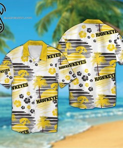 Snoopy Print NCAA Iowa Hawkeyes Hawaiian Shirt for Men 