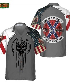 Son Of The South Alabama Chapter Hawaiian Shirt Perfect for Patriotic Football Fans