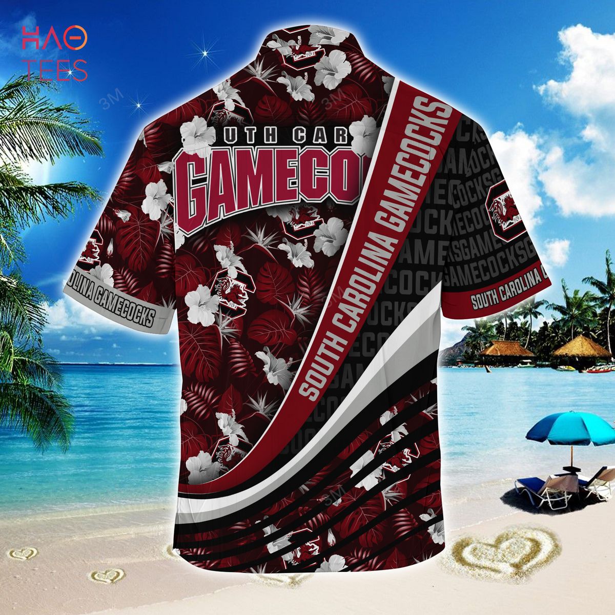 South Carolina Gamecocks Hawaiian Shirt - Trending Tropical Flower Pattern for Fans