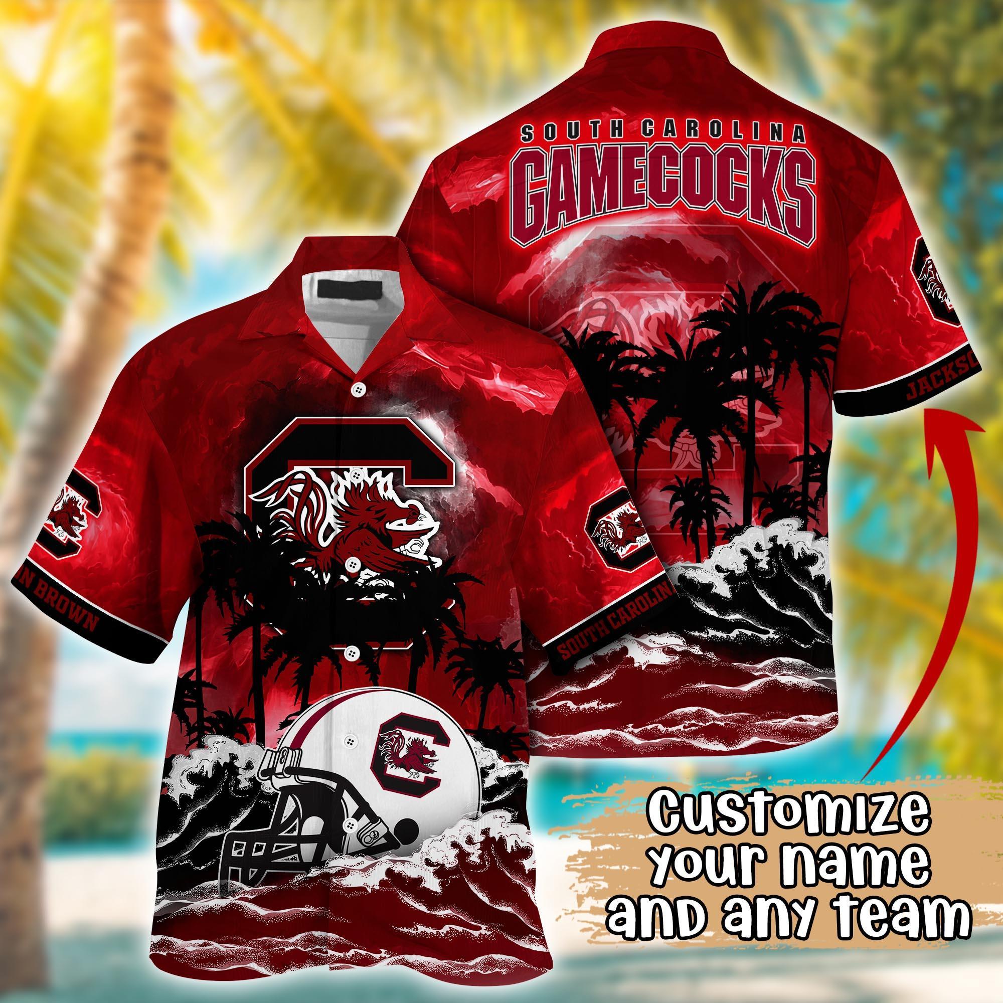 South Carolina Gamecocks NCAA Best Hawaiian Shirt Ever- Customize Any Team Any League