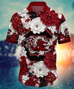 South Carolina Gamecocks NCAA Flower Hawaii Shirt For Fans Ver 12