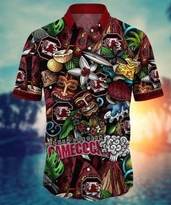 South Carolina Gamecocks NCAA Flower Hawaii Shirt For Fans Ver 16