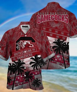 South Carolina Gamecocks NCAA Palm Tree Pattern Hawaii Shirt For Sports Fans