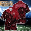 South Carolina Gamecocks NCAA US Flag Flower Hawaii Shirt For Fans