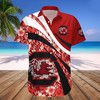 South Carolina Gamecocks Red and Black Hawaiian Shirt V9 for NCAA Fans