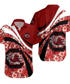 South Carolina Gamecocks Red and Black Hawaiian Shirt V9 for NCAA Fans