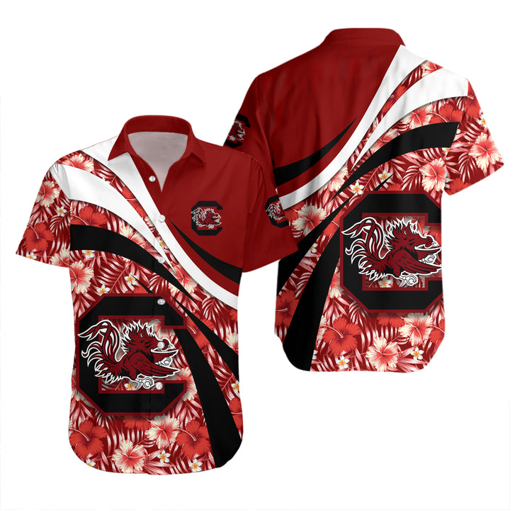 South Carolina Gamecocks Red and Black Hawaiian Shirt V9 for NCAA Fans