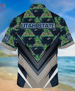 Sports Fans Stay Cool with Utah State Aggies Summer Hawaiian Shirt and Shorts