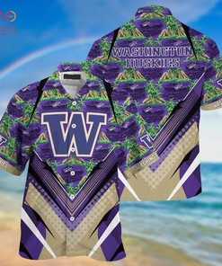 Sports Fans Stay Cool with Washington Huskies Summer Hawaiian Shirt and Shorts 