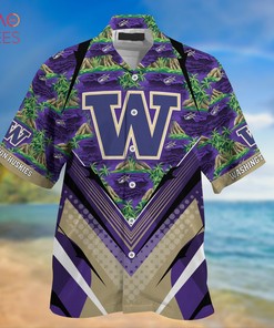 Sports Fans Stay Cool with Washington Huskies Summer Hawaiian Shirt and Shorts