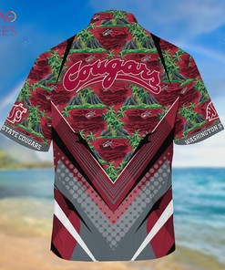 Sports Fans Stay Cool with Washington State Cougars Summer Hawaiian Shirt and Shorts